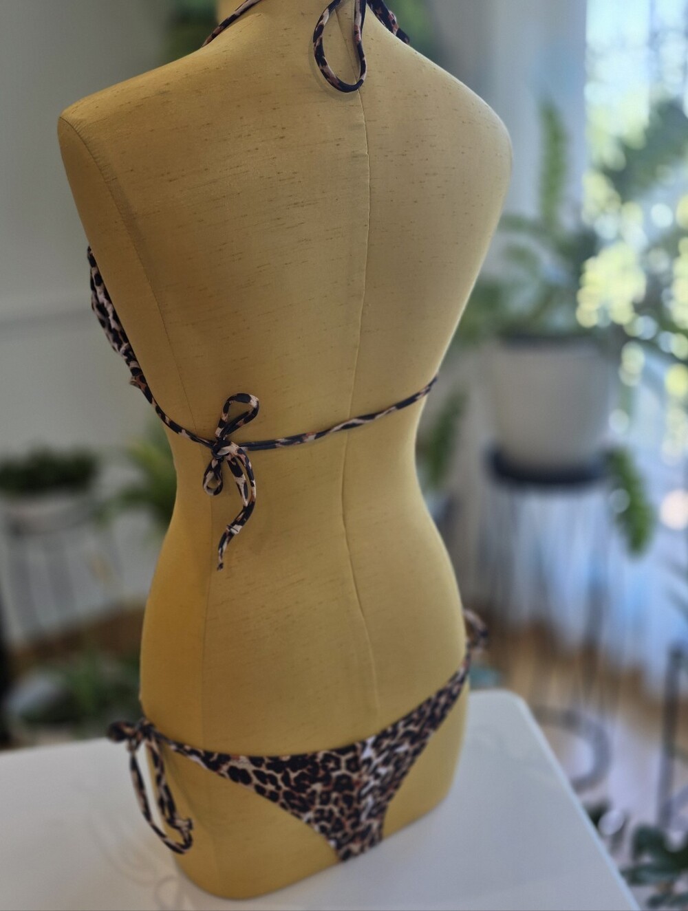 💥 SHEIN Leopard Print Bikini Set Ruched Swimwear - Picture 3 of 6